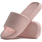 Non-Slip Shower Shoes, Slippers for Women, Updated Ultra-soft Slide Sandal | Quick-drying Material Bathroom Sandals Lightweight EVA Slip on House Shoes