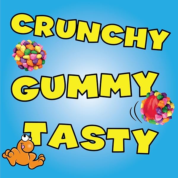 NERDS GUMMY CLUSTERS, CANDY, RAINBOW, CRUNCHY AND GUMMY, 18.5 OZ