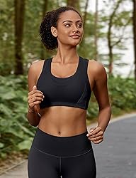 SYROKAN Sports Bras for Women High Support Mesh