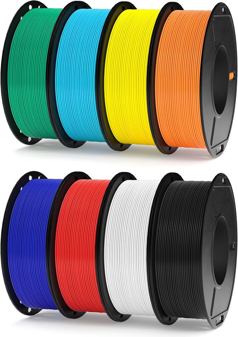 ELEGOO PLA Plus Filament 8 Colour Bundle 1.75mm 250g Each