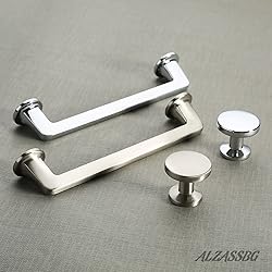 Alzassbg 15 Pack Polished Chrome Cabinet Knobs, 1.1