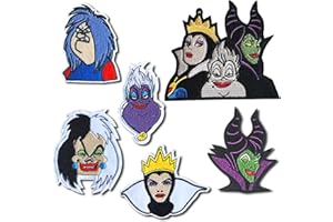 ELEFOCUS 6 Pieces Embroidery Patch, Decorative Anime Repair Patch Applique Patch, Suitable for Sewing/Ironing on Boys and Girls Jackets Jeans Hats Backpacks Socks