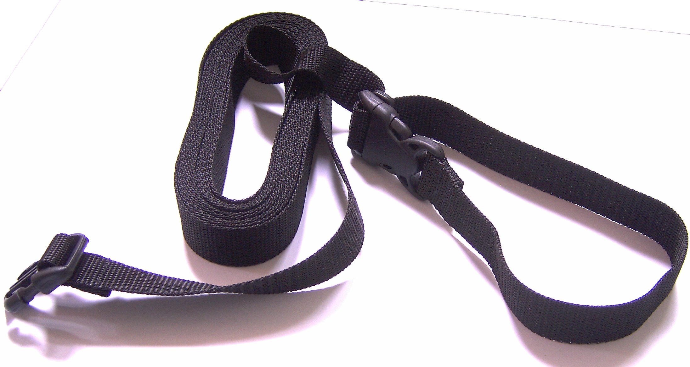 DOGS and MORE – EXTENSION for Basic - Tracking / Training / Recall Leash with RELEASABLE wrist strap - 5 Meter (Black, 25 mm wide)
