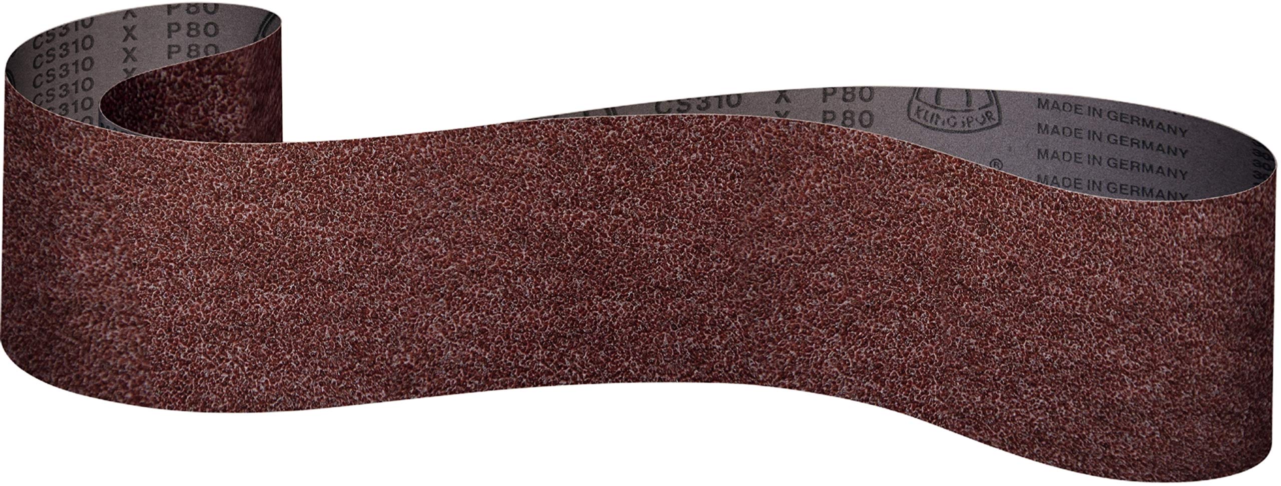 Klingspor CS 310 X 49454 Sanding Belts 100 x 920 mm 80 Grain Pack of 10, 200 x 750 mm, Grana 40-10 Pezzi