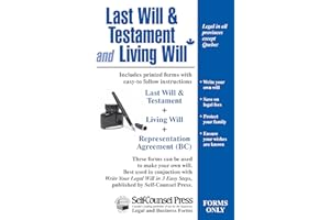 Last Will & Testament and Living Will (paper forms): Write your Last Will & Testament