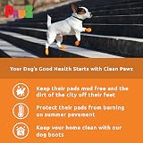 PAWZ Dog Boots Oranges - Natural Rubber, Biodegradable, Waterproof view 5