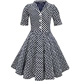 BlackButterfly Kids 'Sabrina' Vintage Polka Dot 50's Girls Dress