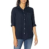 Velvet by Graham & Spencer Womens Mulholland by Jenny Graham Woven Linen Button Down