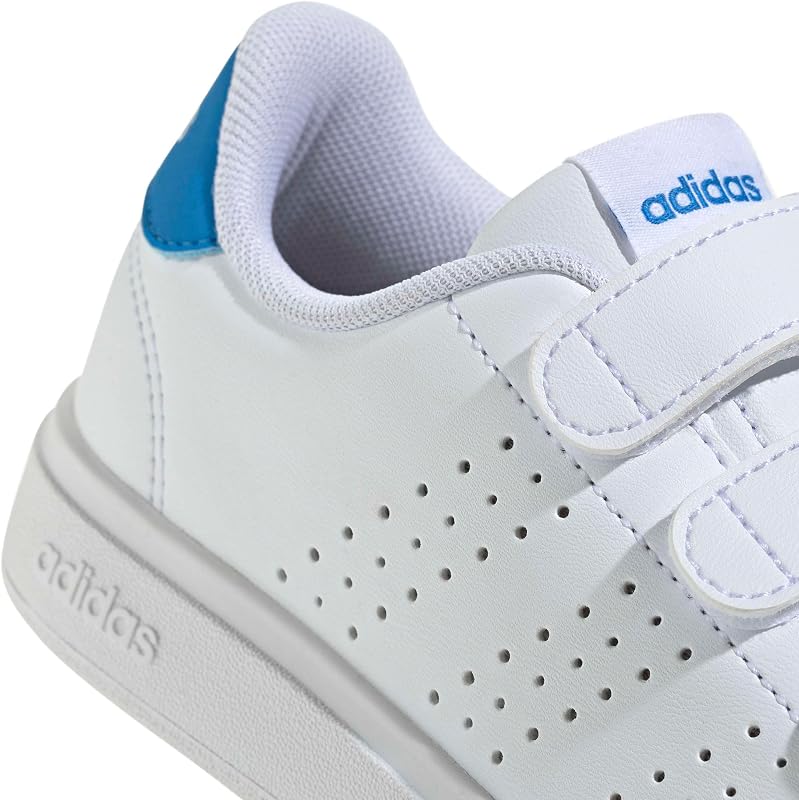 Sapatos unissex para crianças Advantage Base 2.0 para crianças, FTWR Branco/FTWR Branco/Lucid Ray Blue, 31.5 EU — foto 5 de 8