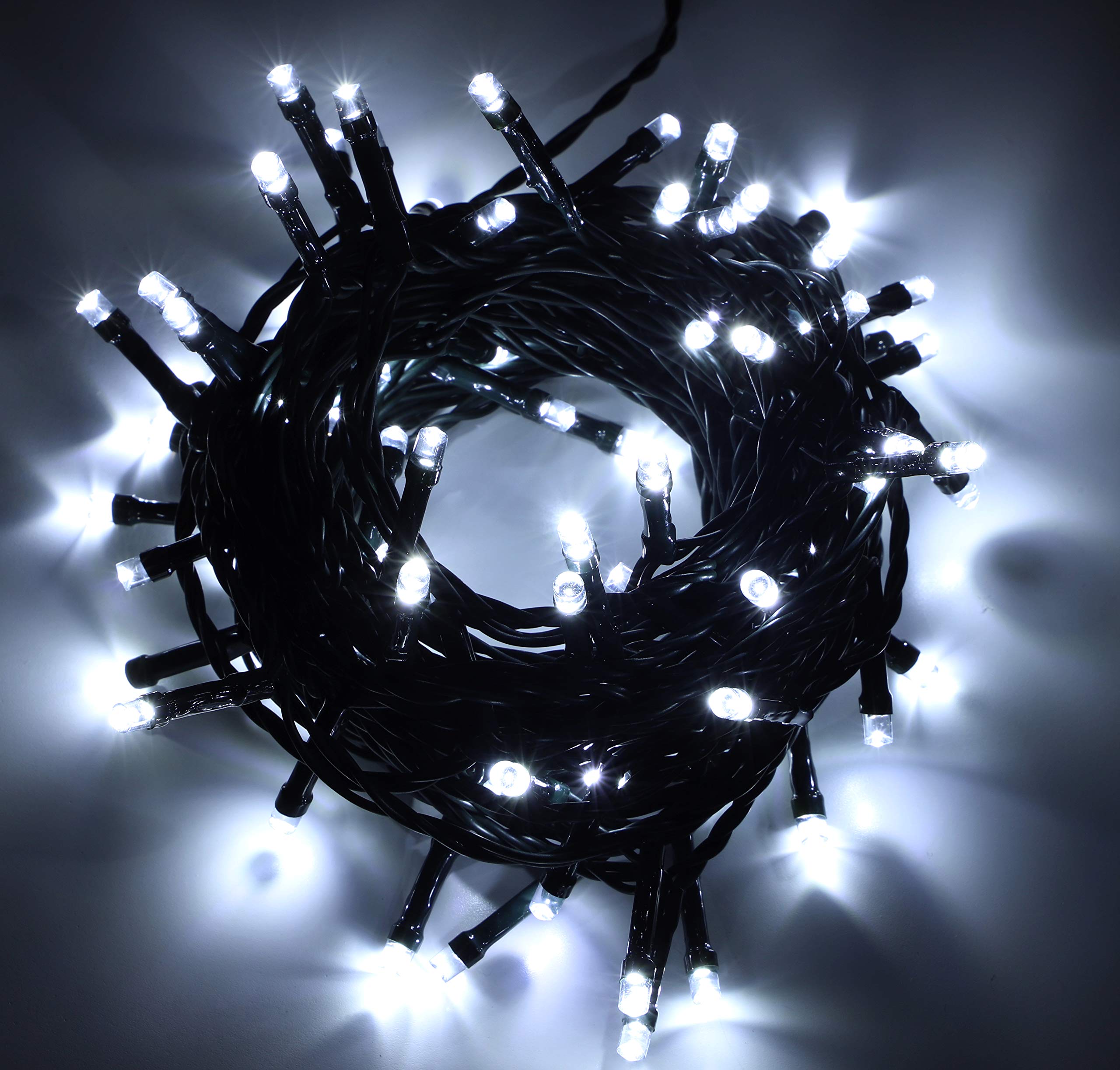 Christmas Concepts® 80 Static LED String Lights 12M (39ft) Energy Efficient A++ - Christmas Lights - Indoor/Outdoor Lighting (White)