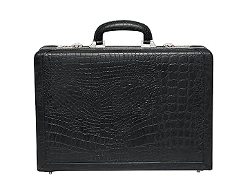 C Comfort Genuine Leather Expandable Briefcase Office Bag