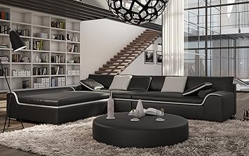 Sam Design Salon Canape D Angle Convertible Avec Un Accent Arica