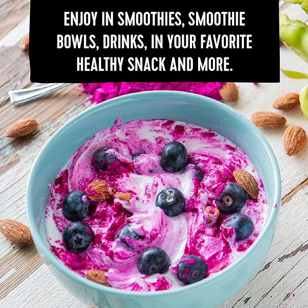PITAYA FOODS – ORGANIC DRAGON FRUIT POWDER, FREEZE DRIED FRUIT POWDER, SUPER-FRUIT (4 OZ)