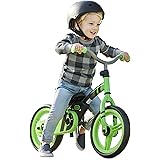 Little Tikes My First Balance-to-Pedal Training Bike for Kids in Green, Ages 2-5 Years, 12-Inch, 649615C