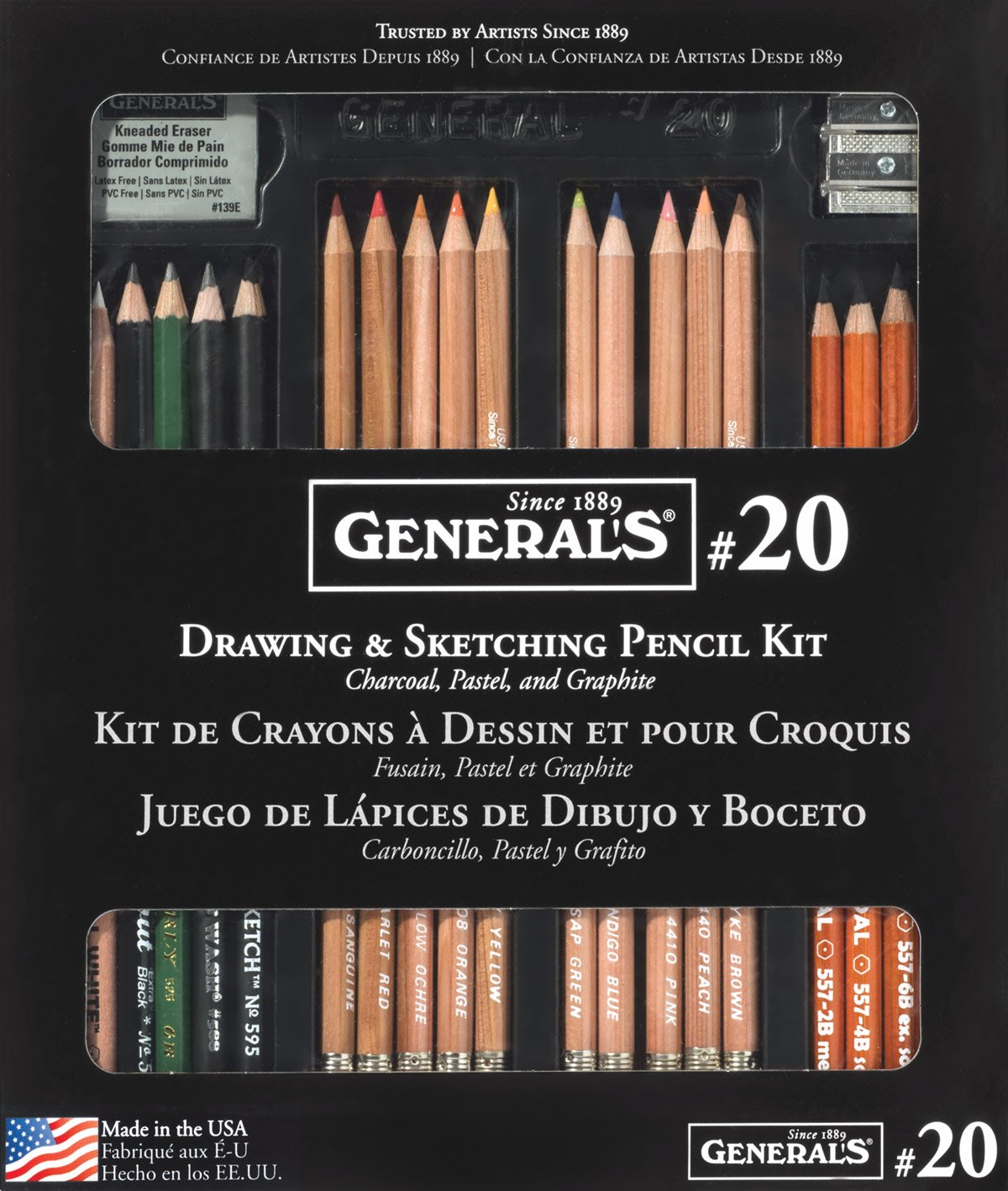 General Pencil Various Classic Sketching and Drawing Kit