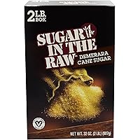 Sugar In The Raw Granulated Turbinado Cane Sugar, No Erythritol, Pure Natural Sweetener, Hot & Cold Drinks, Coffee, Cooking, 