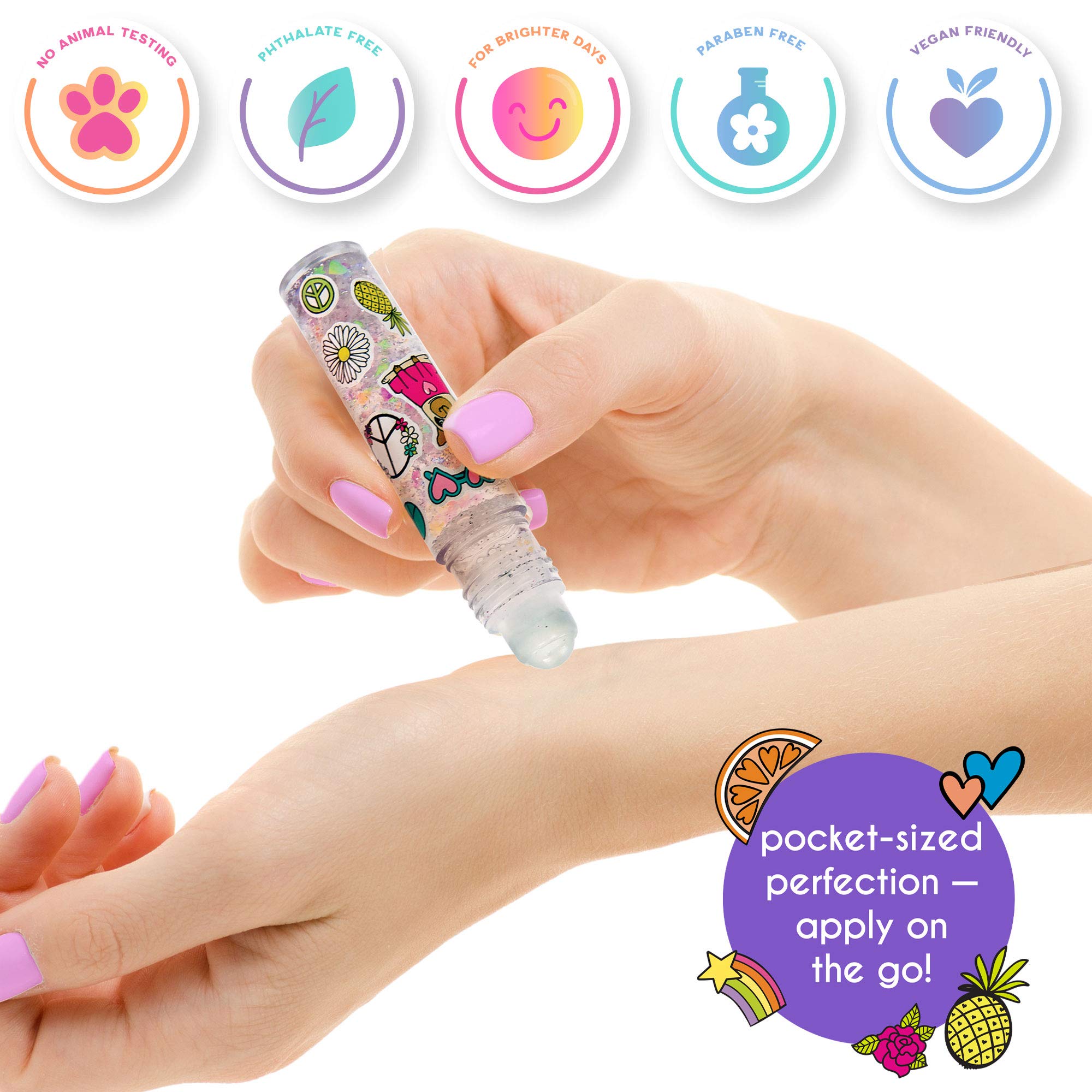 Just My Style Glitter Roller Perfume by Horizon Group USA Multi-color, 10 x 9 x 13.5