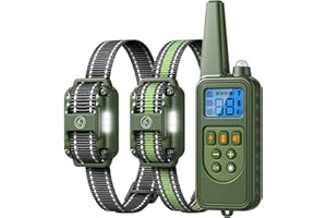 Heaflex Dog Shock Collar - 2600FT Dog Training Collar with Remote, Rechargeable with 4 Training Modes, IPX7 Waterproof Electronic Dog Collar for All Breeds, Size