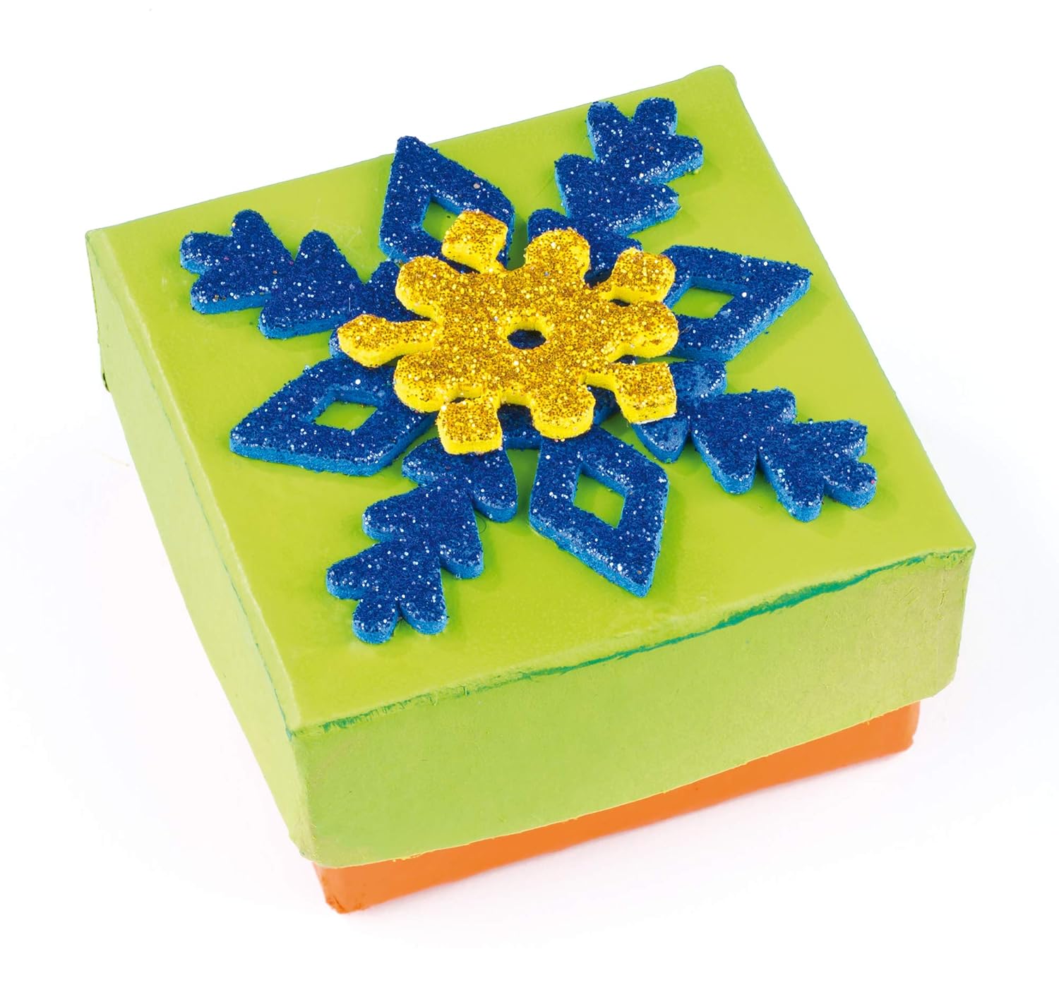 Baker Ross EX5984 Snowflake Glitter Foam Stickers for Kids' Winter Crafts and Art Projects, Cards, Party Bags - Image 3