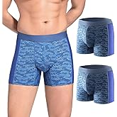 Carer Incontinence Underwear for Men Washable Mens Incontinence Underwear for Bladder Leakage 80ML Breathable Reusable Leak Proof Underwear for Men Incontinence Boxer Briefs 2 Pack, Medium