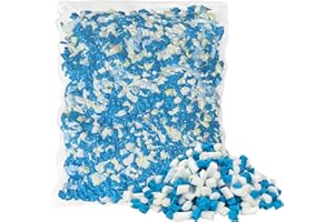 HONEHO 5 LBS Shredded Memory Foam Filling, Bean Bag Filler, Added Gel Particles Comfortable and Soft,Very Suitable for Filling Bean Bags, Pillows,Dog beds, Couch Cushion