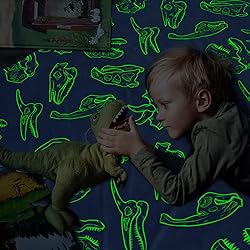 Glow in The Dark Dinosaur Blanket Gifts for Boys