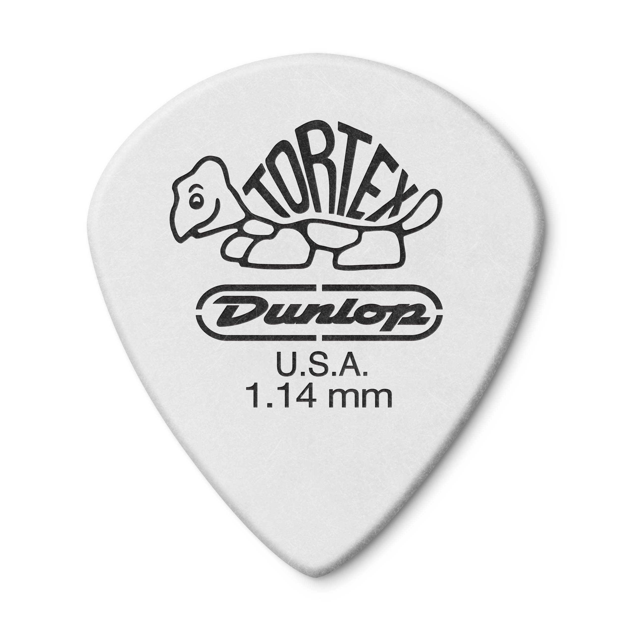 Jim Dunlop 478P 1.14mm Tortex Jazz III Guitar Pick - White (Pack of 12)
