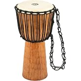Meinl Percussion Djembe Drum 10" x 20" &mdash; NOT MADE IN CHINA | Professional Hand Carved African Drum, Solid Mahogany Shell, Goat Skin Head, For All Skill Levels and Settings