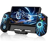 KICKDOT Switch Controller with Hall Joystick for Nintendo Switch/OLED, Switch Pro Remote Controller Turbo/4 Game Slot/Dual Motor,One-Piece Handheld Joypad Control for Nintendo Switch Controller