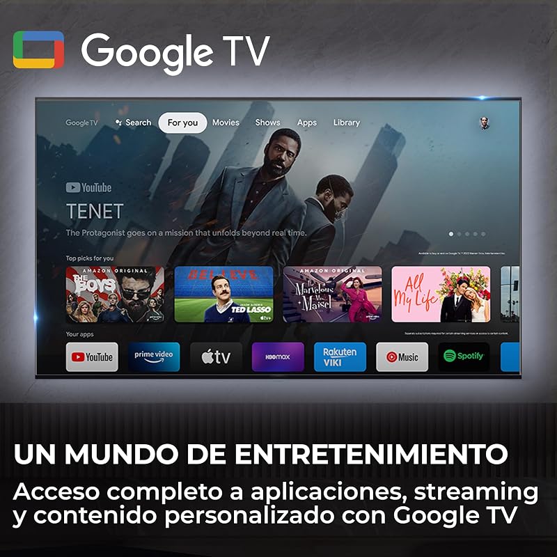 K85 4K UHD 50" H50K85GUX, Smart TV con Google TV, Chromecast, Dolby Audio, HDR10, MEMC, AI Picture Quality, Bluetooth 5.1, Gaming Accelerator 120Hz, USB 2.0 x 2, DBX TV, HDMI 2.1 x 4 [2026]