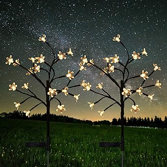 Amazon Com Heymate Solar Lights Outdoor 2 Pack Solar Garden