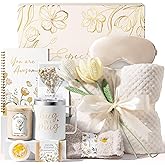 Birthday Gifts for Women Self Care Package, Get Well Soon Gift Baskets for Women Spa Gifts Set, Unique Thinking of You Inspirational Sympathy Valentines Day Gift Baskets for Her Wife Mom Friend Sister