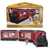 Wizarding World Harry Potter, Micro Magical Moments Hogwarts Express Collectibles Display & Carrying Case with 3 Figures, Gif