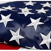 American Flag 3x5 ft: Long Lasting US Flag, Heavy Duty Nylon, Embroidered Stars, Sewn Stripes, Brass Grommets, UV Protection Perfect for Outdoors! USA Flag