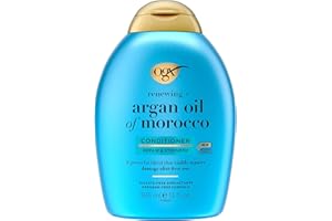 OGX Renewing + Argan Oil of Morocco Conditioner, 13 fl. oz - Repairs Dry, Damaged Hair, Paraben-Free, Sulfate-Free Surfactants, LipiPro Shield Technology, Citrus-Fresh Scent