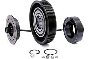 FKG AC Compressor Clutch Assembly Kit 55111436AB fit for 08-10 Dodge Ram 1500 3.7L 4.7L, 08-10 Jeep Grand Cherokee 3.7L 4.7L, 11-13 Ram 1500 3.7L 4.7L, 10-13 Ram 2500 4.7L