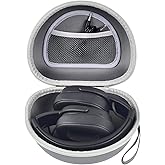 Headphone Case for Skullcandy Crusher/Hesh/Evo Wireless Over-Ear Bluetooth Earphones, for JLab JBuds Lux ANC, for TOZO HT3/HT2 Headphones and More Noise Cancelling Foldable Headset - Box Only (Grey)