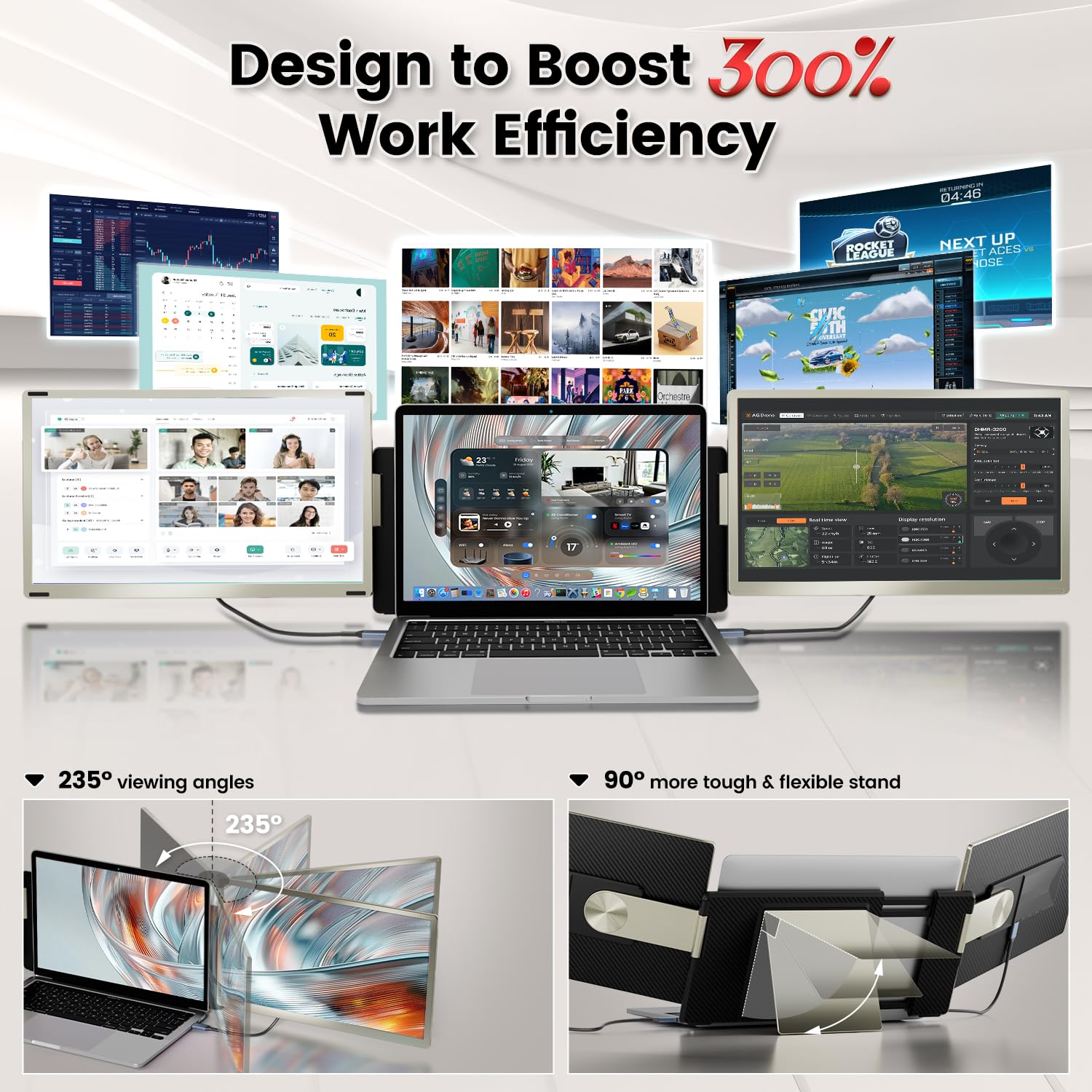 KEFEYA Laptop Screen Extender, 15.6