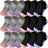 Bemeol Girls Socks 18 Pairs Ankle Socks Girls Soft Athletic Low Cut Cotton Sock