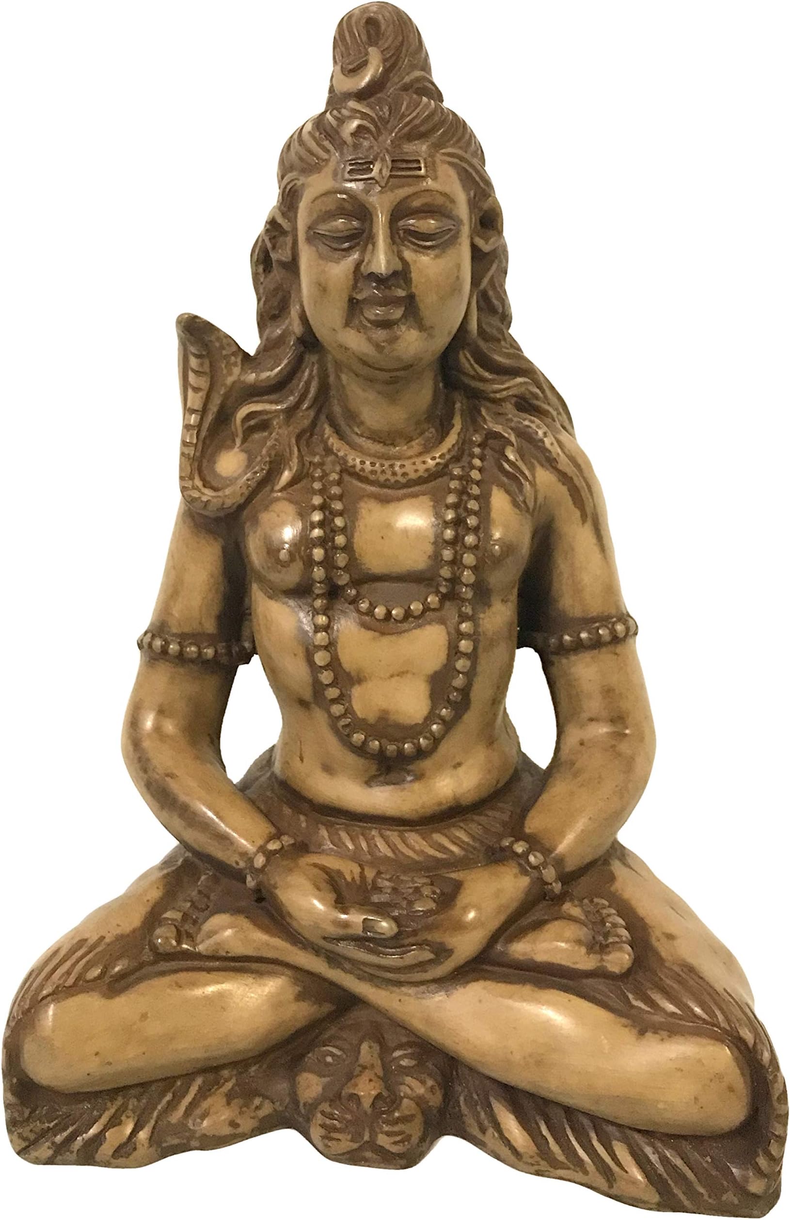 Agan Traders 371 Resin Shiva Maheshowr Mahadev Statue Figurine - Made in Nepal