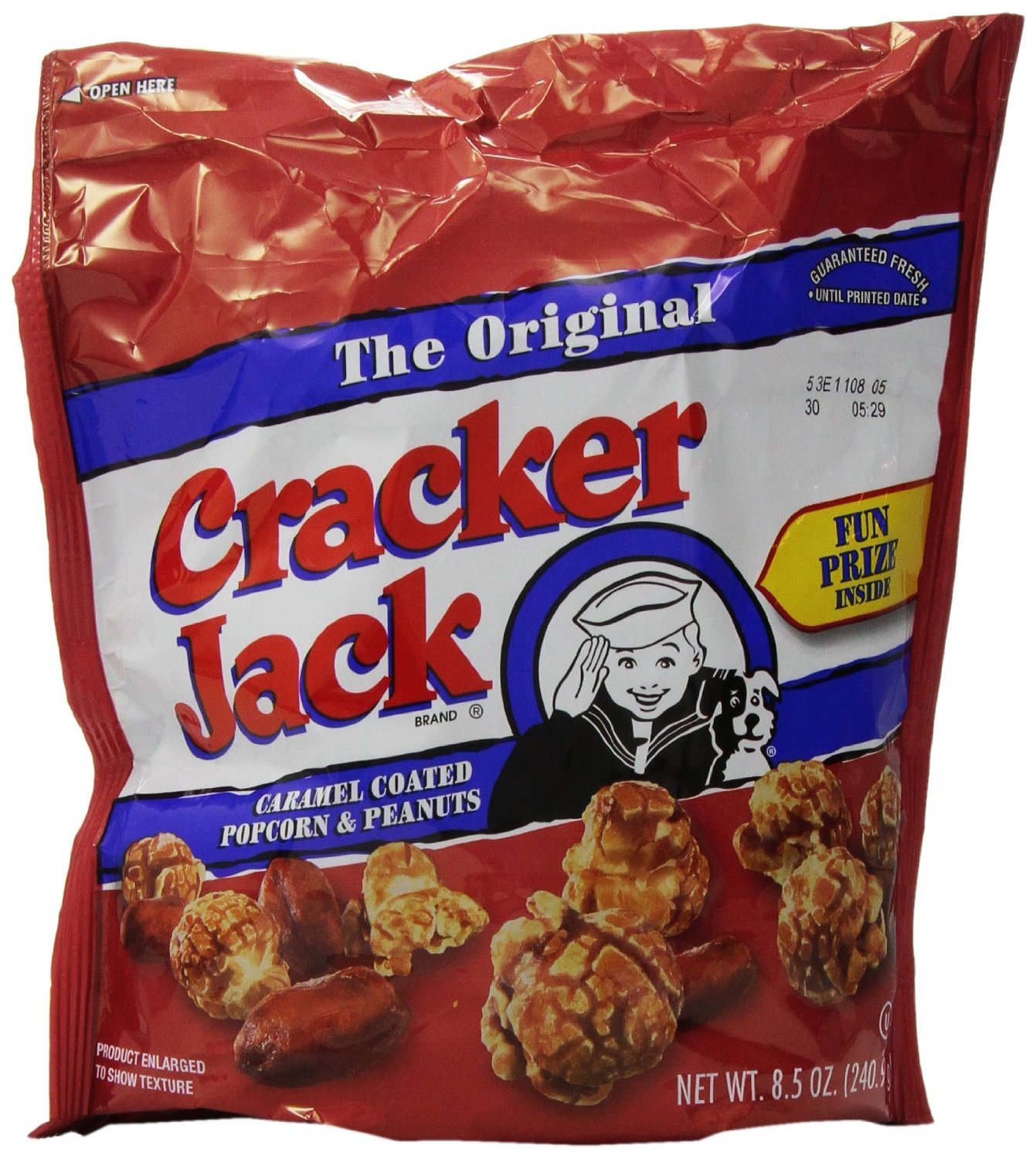 Cracker Jack Original Caramel Coated Popcorn and Peanuts 8.