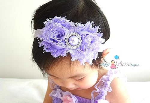purple baby headband