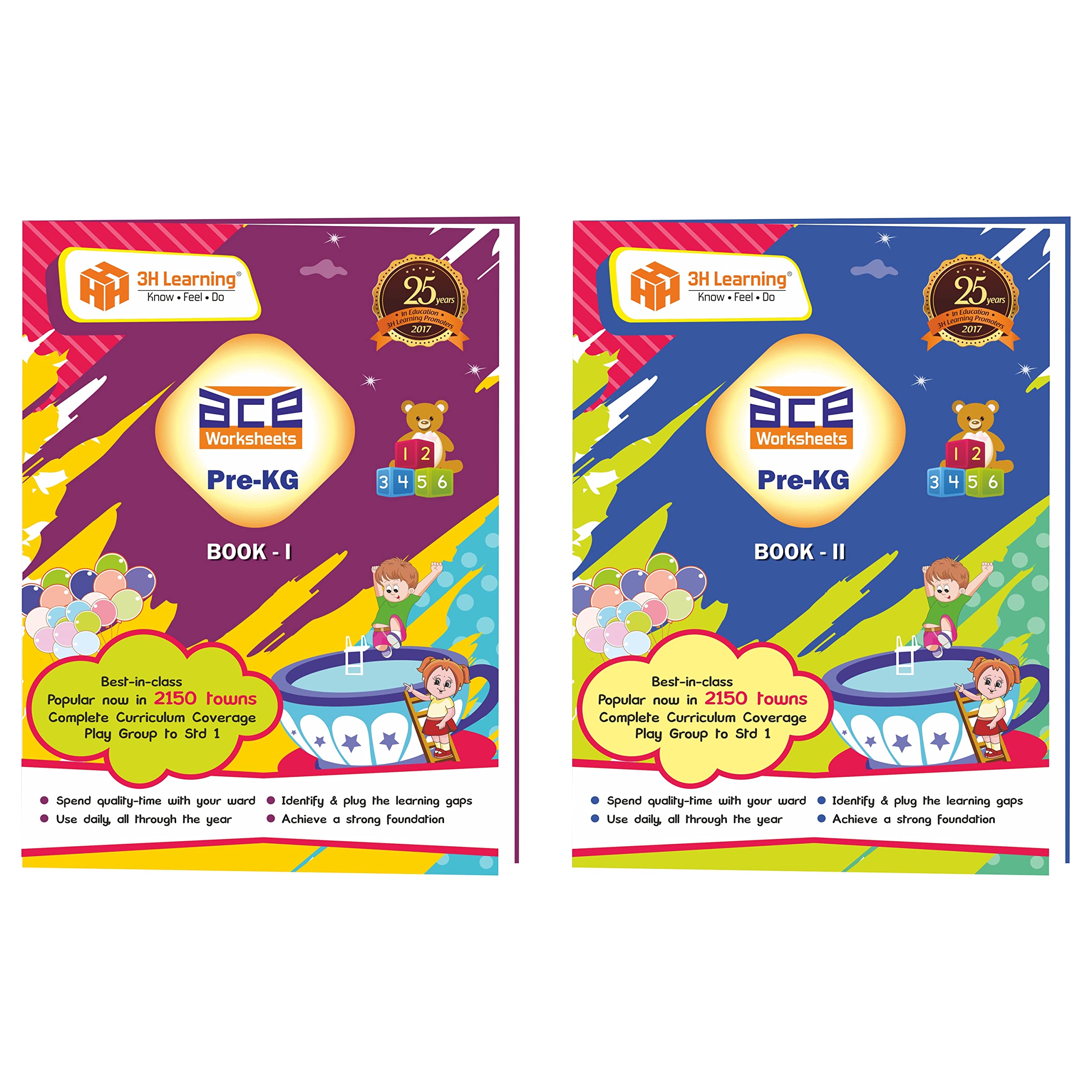 buy nursery pre kg kids 2 5 3 5 yrs 206 pages worksheets all in one english maths gk coloring early learning skill development pre school children 2 practice work books 54