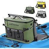 Yakhacker Kayak Cooler, Waterproof Seat Back Cooler for Kayaks with Lawn-Chair Style Seats, Kayak Accessories Cooler Bag, Portable Ice Chest Cooler for Kayaking, Travel, Lunch, Beaches &Trips