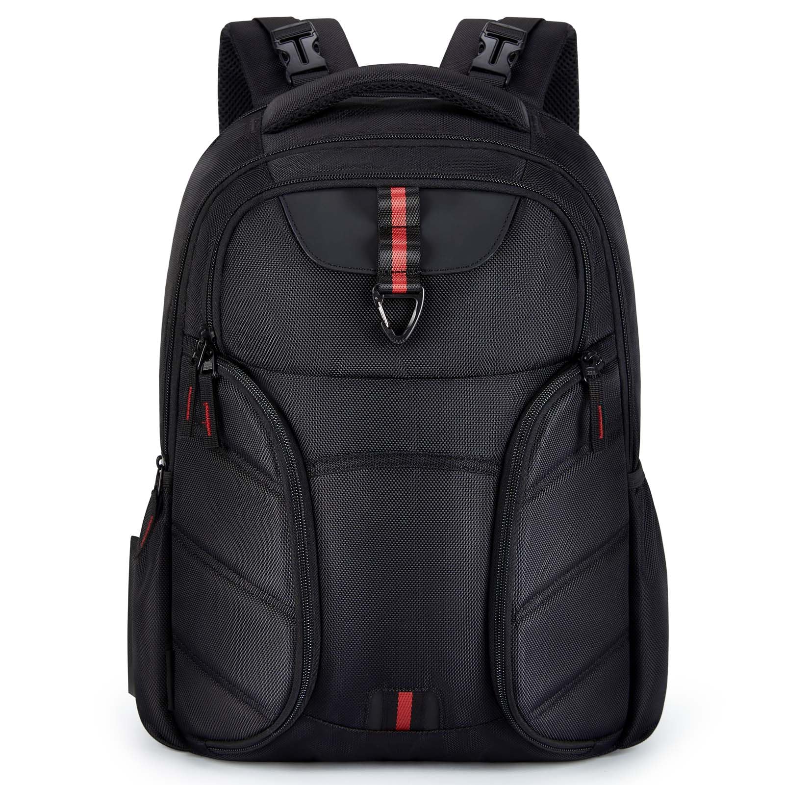 mommore Dad Diaper Bag, Large Laptop Backpack with Insulated Pockets, 1680D Heavy Duty Water Resistant Men Diaper Bag Travel Work with Luggage Sleeve Stroller Straps