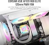 Corsair iCUE AF120 RGB Elite 120mm PWM Fan White Eight RGB LEDs AirGuide view 2