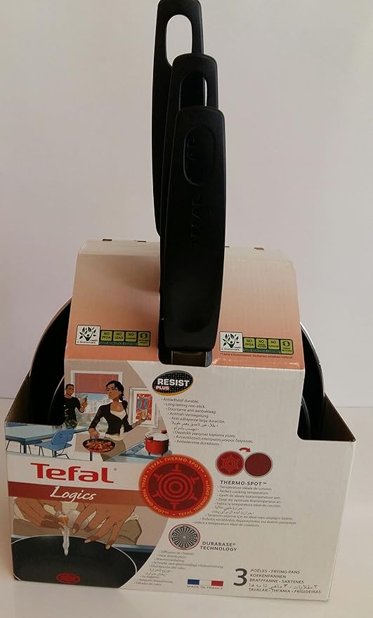 Juego de 3 sartenes tefal logics 18, 20 y 24 cm