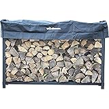 Woodhaven 6ft Firewood Rack (Black)