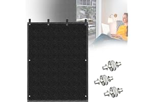 STURDON Soundproof Blanket Sound Deadening 48" x 78", Heavy Duty Sound Dampening Curtains Acoustic Noise Reducing Moving Blanket with Grommets, Ideal for Doors, Windows, Furniture, Black