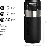 Stanley 1913 Quick Flip Stainless Steel Water Bottle 0.47L Black view 2